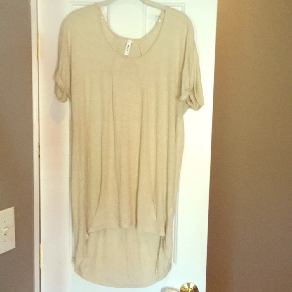 RVCA hi-lo gold tunic